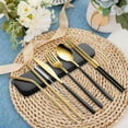 thumbnail image 1 of Portable Stainless Steel Cutlery Set, Reusable Travel Utensil Kit, 7-Piece Outdoor Camping Tableware with Storage Case, Eco-Friendly Durable Multifunctional Dining Tools, 1 of 7