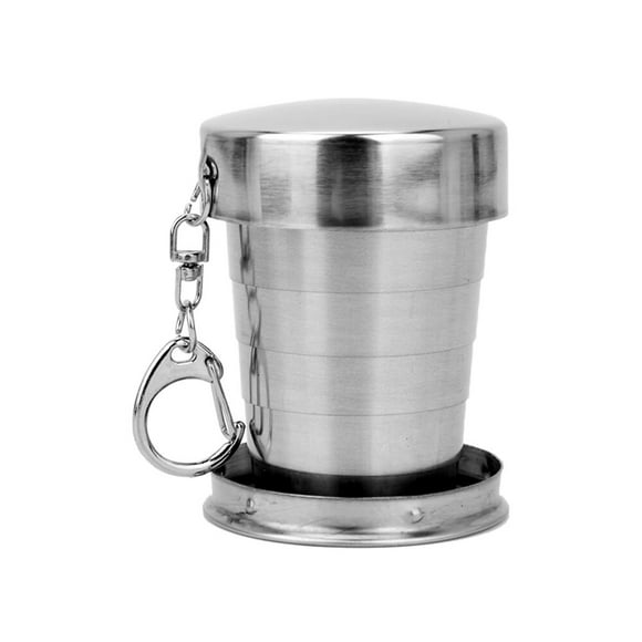 Portable Stainless Steel Foldable Cup 75ml/150ml/250ml Outdoor Travel Collapsible Coffee Mug Telescopic Hiking Camping Water 250ml