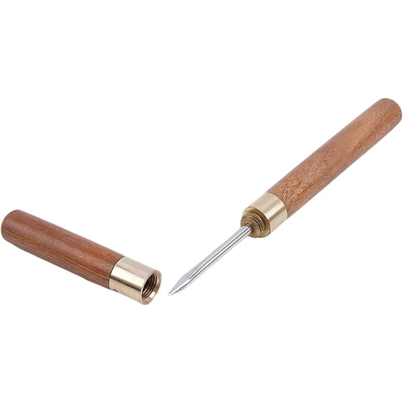 Portable Stainless Steel Ice Pick Ice Tool Tea Needle Tea Tool with Wooden Handle