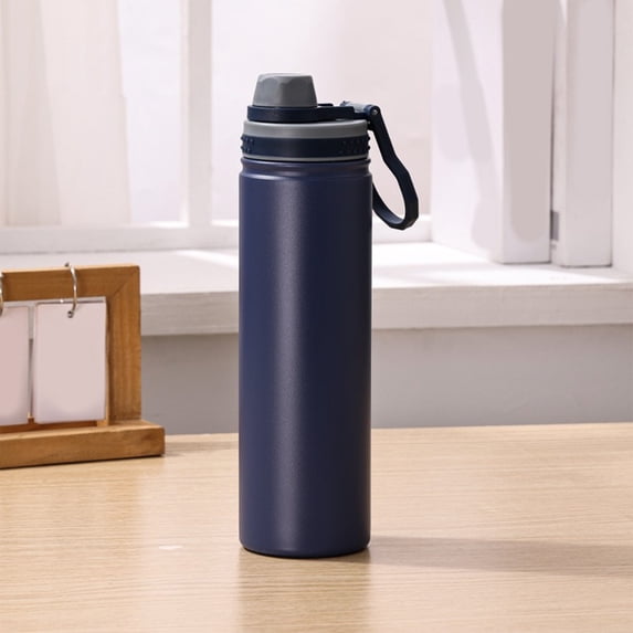 Portable Stainless Steel Insulated Water Bottle, 5-Layer Insulation with Leak-Proof Seal, Convenient Carry Handle for Work, Sports, and Travel