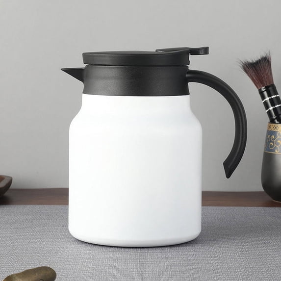 Portable Stainless Steel Kettle, Double Wall Insulated Tea Pot, 800ml Capacity, 316 Stainless Steel, Leak Proof, One Click Pouring