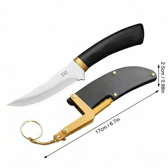 Portable Stainless Steel Meat Knife Hand Held Specialty Fruit Knife Multi Functional Outdoor Sharp Blade for Camping Hiking and Daily Kitchen Use Ergonomic Design