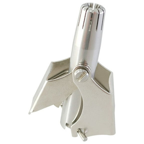 Portable Stainless Steel Nose Hair Trimmer - Manual Clipper for Precise Grooming, Washable and Rustproof, Suitable for Men and Women, Includes Cleaning Brush