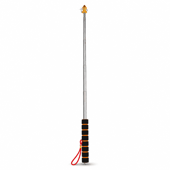 Portable Stainless Steel Telescoping Flag Pole, 1.2M-2.5M Extendable Tour Guide Flagpole, Lightweight Handheld Pole for Outdoor Parade & Teaching Pointer, 150g