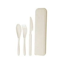 Portable Stainless Steel Travel Utensils Set with Case, Lightweight Reusable Cutlery for Camping, Hiking, Picnic, Outdoor Adventure, and Everyday Dining