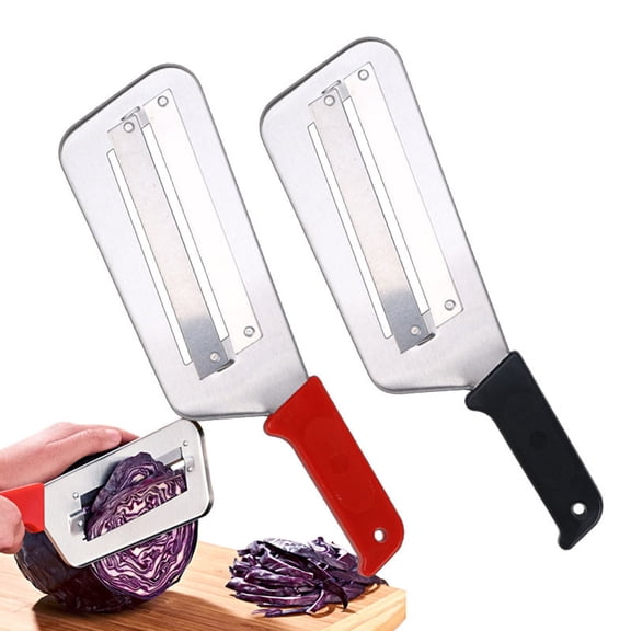 Portable Stainless Steel Vegetable Cutter Kitchen Knife Sugar Cane Knife Cabbage Shredder Fruit Slicing Peeler Cabbage Graters