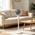 thumbnail image 1 of Portable Standing Fan, Rechargeable Oscillating Floor Fan with Remote, 10'' Quiet Pedestal Floor Fan with Remote Control, Foldable Small Desk Fans for Bedroom, Office, Camping, Travel, 1 of 9