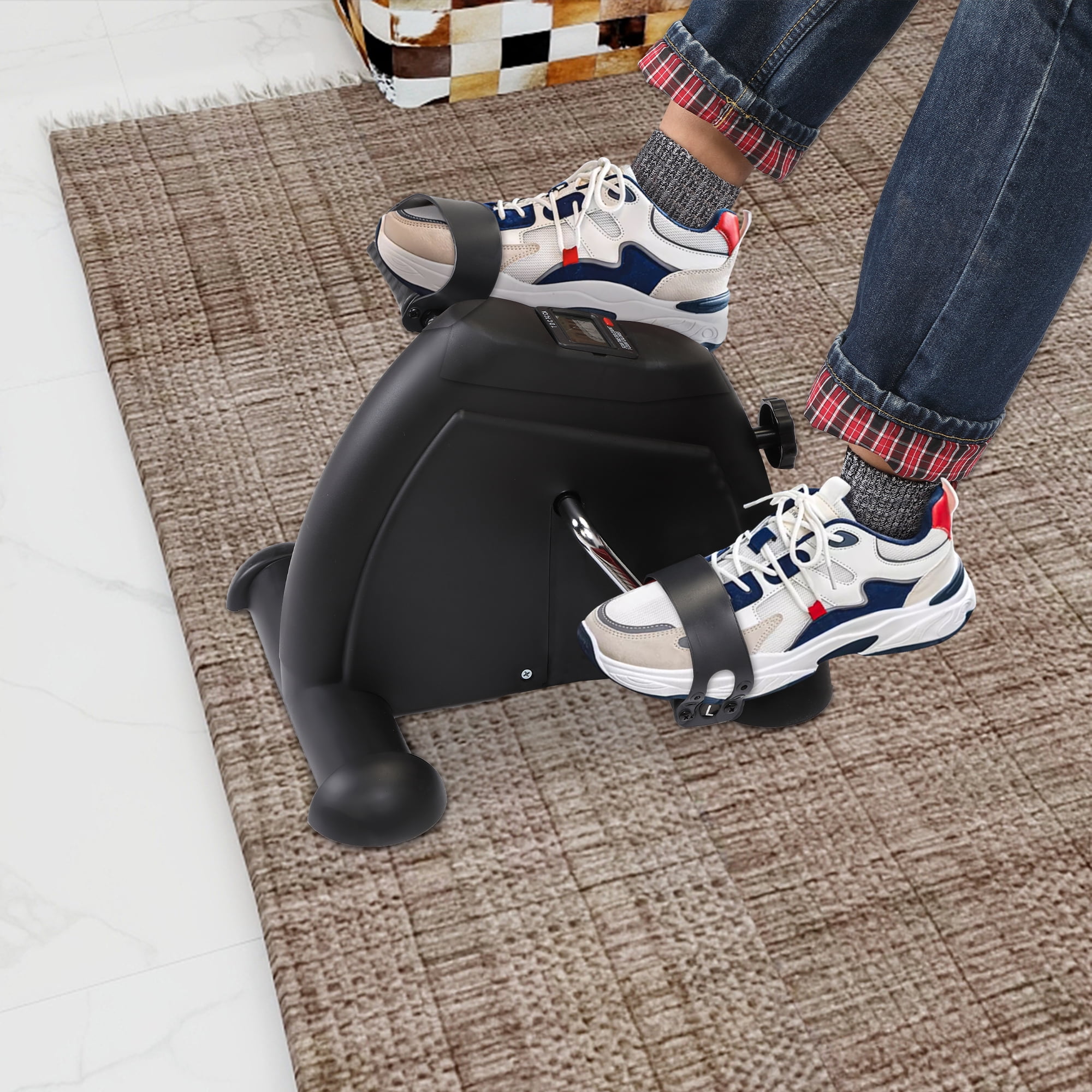 Portable Stationary Indoor MINI Exercise Machine Bike with LCD Display