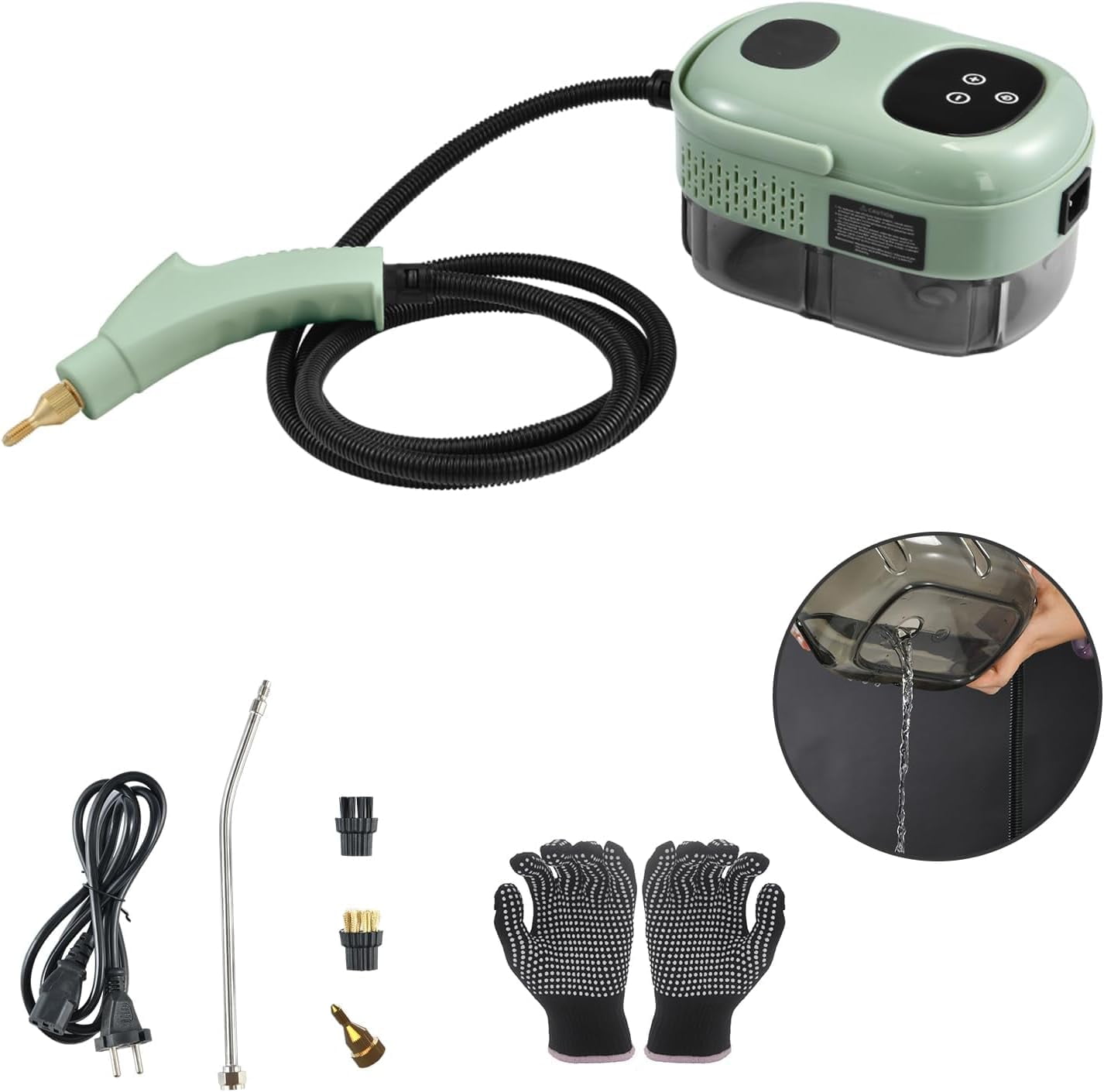 Portable Steam Cleaner, High Temperature Steamer for Cleaning Bed Bugs, steam cleaner for