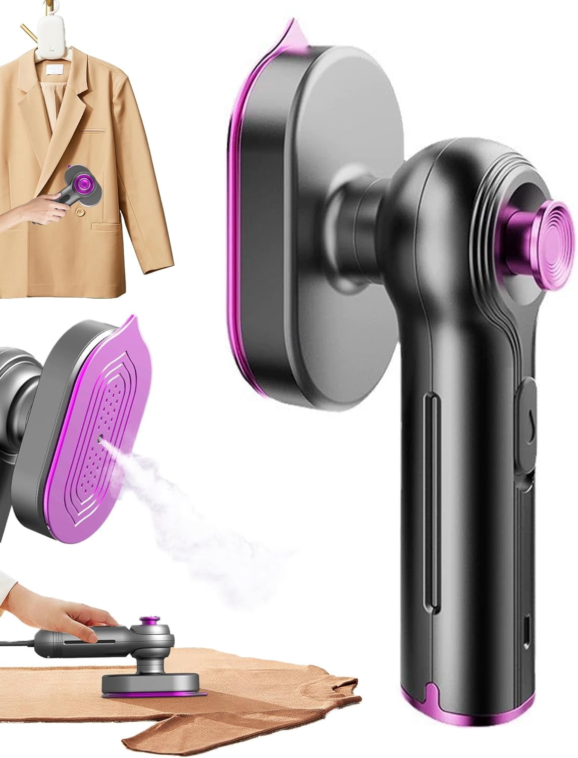 Portable Steam Iron, Handheld Garment Ironing Machine, Mini Ironing Machine Home Travel Iron for Clothes, Curtains, Tablecloths, Bedding, Upholstery(wwx)