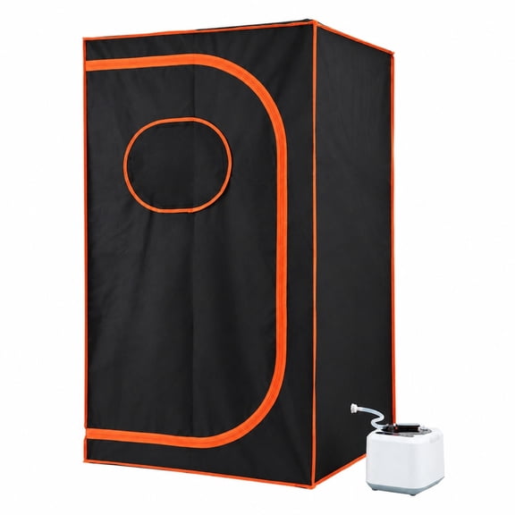 Portable Steam Sauna Tent, Full Size Personal Spa Kit, 1000W Steam Pot, 35.43x35.43x63 in, Remote Control, Floor Mat