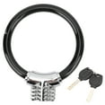 Portable Steel Cable Lock Zinc Alloy Anti Theft Safety Lock with 2 Keys
