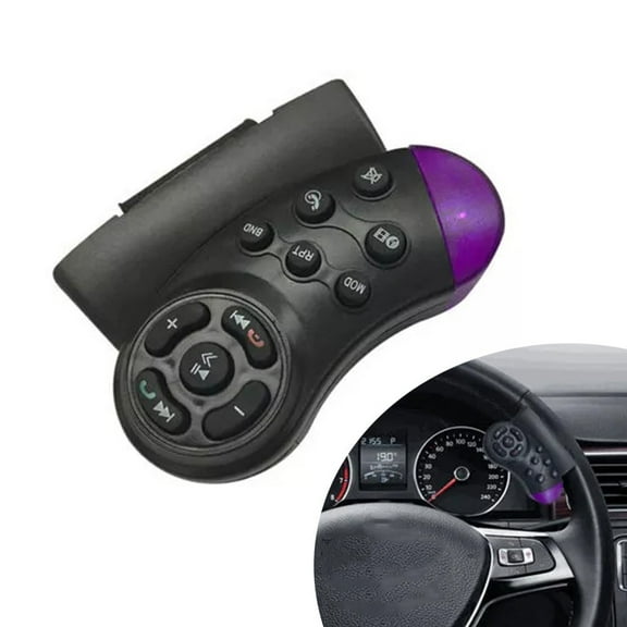 Portable Steering Wheel Button Remote Control for Car Navigation and Multimedia