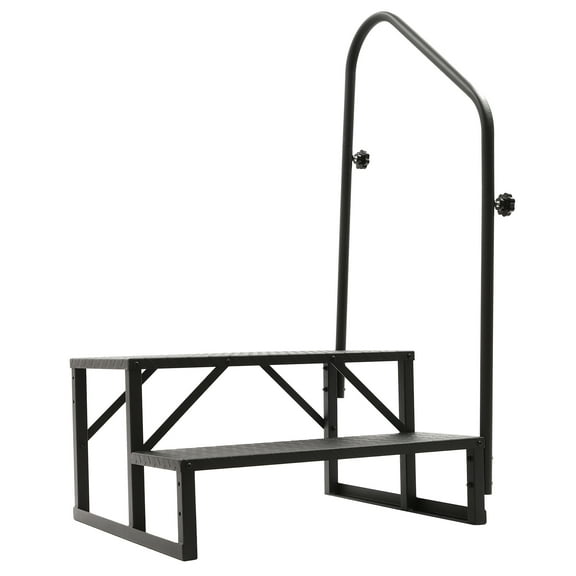 Portable Step Ladder Above Ground W Handrails Swimming Pool Ladder Home Decor