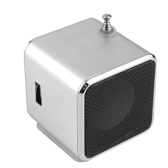 Portable Stereo Bluetooth Speakers FM Radio Clear Bass Dual Track Speaker TF Card USB Music Player TDV26 Mini Subwoofer Stereo Speaker FM Radio Music Player with Antenna