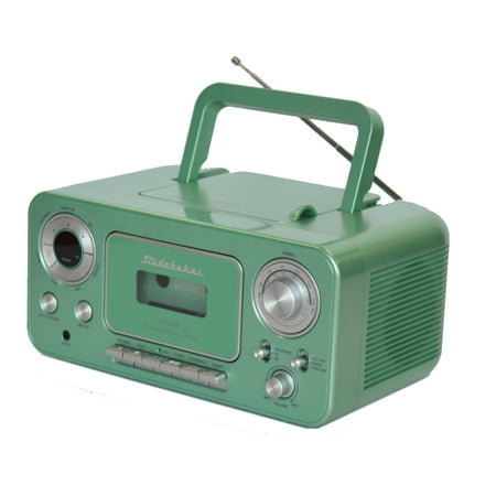 Studebaker - CD-RW/CD-R Boombox with AM/FM Radio - Teal