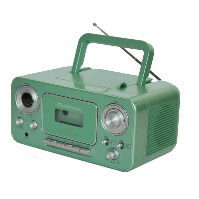 Portable Stereo CD Player with AM/FM Radio and Cassette Player/Recorder