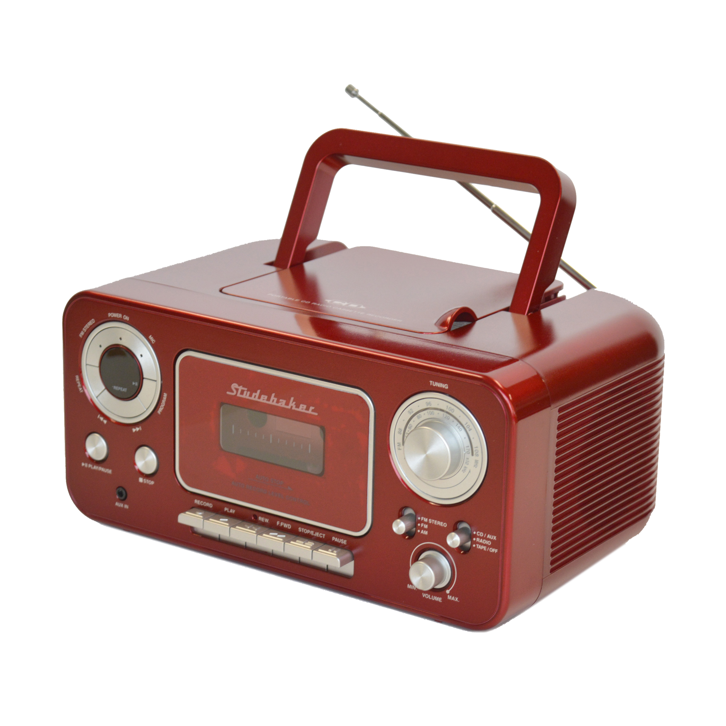 Portable Stereo CD Player with AM/FM Radio and Cassette Player/Recorder - image 1 of 5
