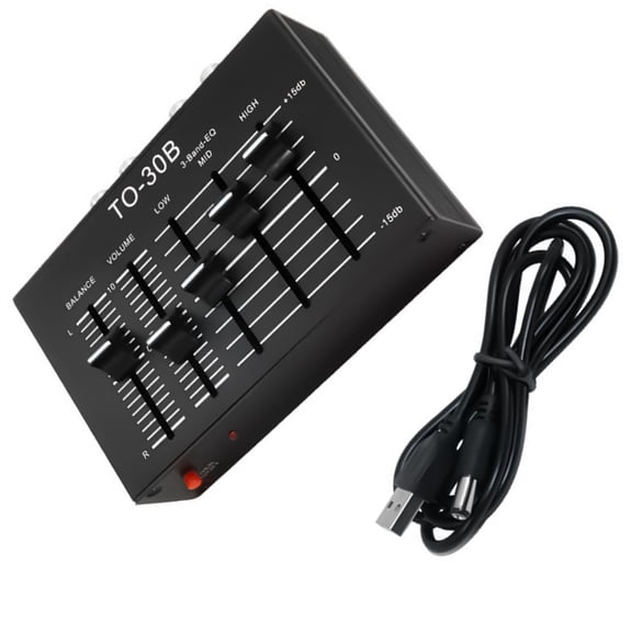 Portable Stereo Sound Premplifier Featuring Bass Midrange Trebles Adjustment Mute Circuit Stereo Balances Controller