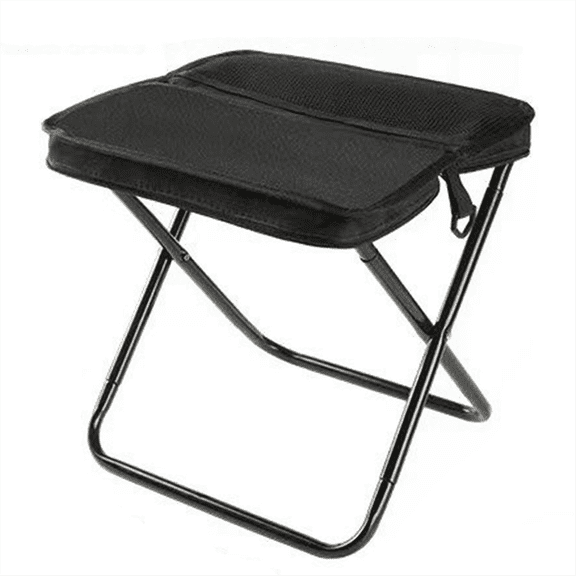 Portable Stool for Mountaineering Hiking,Foldable Stool with Carrying Bag,Outdoor Footstool for Picnic Hiking Fishing C,1 x Portable Stool,Black