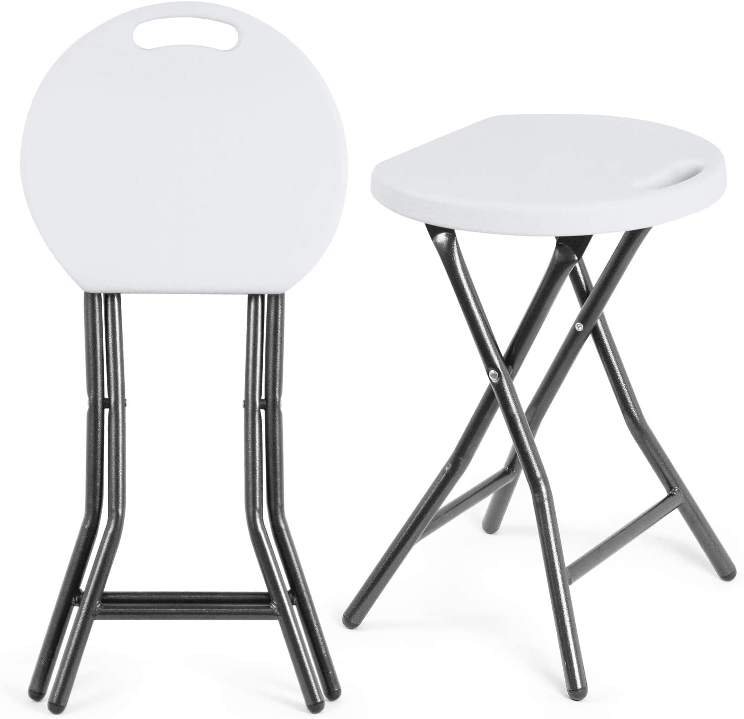 Portable Stools Folding Lightweight Collapsible Stool 18 inch Set of 2 ...