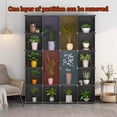 thumbnail image 1 of Portable Storage 20 Cubes-14" x14"(Load-Bearing Metal Panel) Modular Bookshelf Units, Clothes Storage Shelves, Room Organizer, Black, 1 of 2