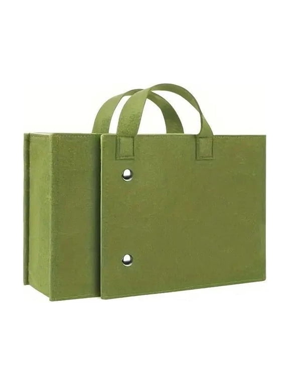 Portable Storage Bag, 7.8 x 11.4in Foldable Backpack, Travel Briefcase Laptop Bag, Lightweight and Durables, Convenient for Daily Use(Green)
