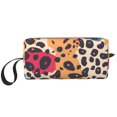 thumbnail image 1 of Portable Storage Bag 7.9×3.5×2.4in Simple Design Convenient Storage And Finishing Bag Light Body Can Be Used As A Cosmetic Bag Storage Bag Leopard Print Pattern Rainbow_4, 1 of 8