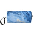 thumbnail image 1 of Portable Storage Bag 7.9×3.5×2.4in Simple Design Convenient Storage And Finishing Bag Light Body Can Be Used As A Cosmetic Bag Storage Bag Steelblue Marble_1, 1 of 8