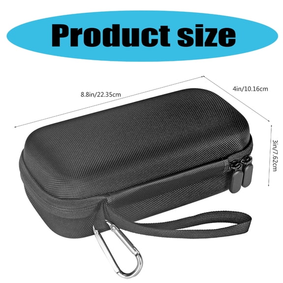 Portable Storage Bag for 2 Speaker Carrying Case Hard EVA Protective Shell Waterproof Pouch