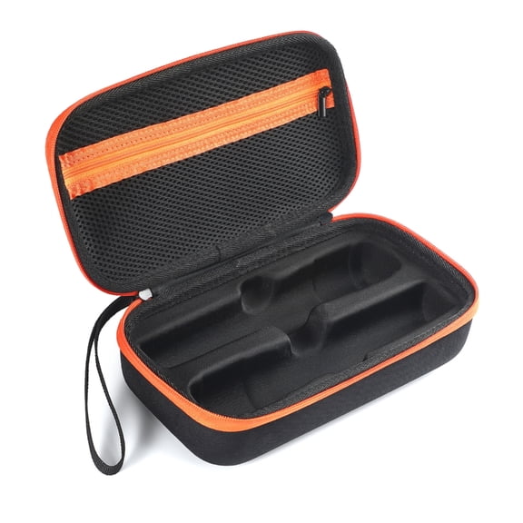 Portable Storage Bag for Microphone Shockproof Hard Case with Shoulder Strap for Traveling Camping