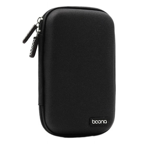Portable Storage Box Waterproof Storage Bag for 2.5-Inch Mobile Hard Drive Power Supply USB Drive Data Dable Headset Black