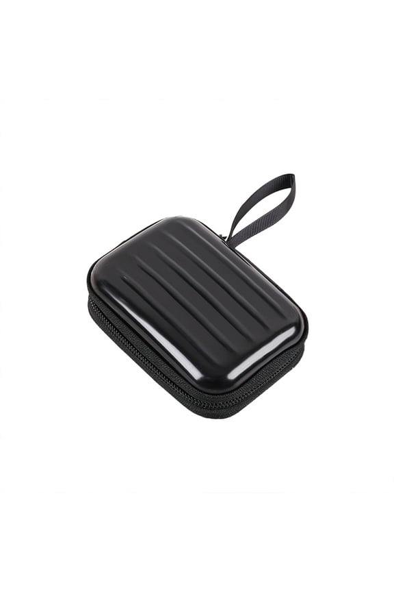 Portable Storage Box, Zipper Jewelry Organizer, Hardside Mini Case, Packaging Tin Box, 3" X 4" Rectangular Tinplate Container with Hanging Loop for Small Items, Crafts, Cash