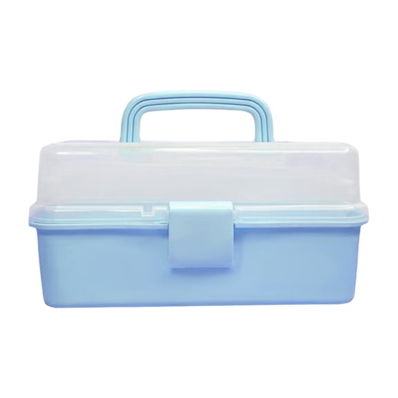 Portable Storage Box for Sewing Supplies Nails Making Sets Handmade Material blue
