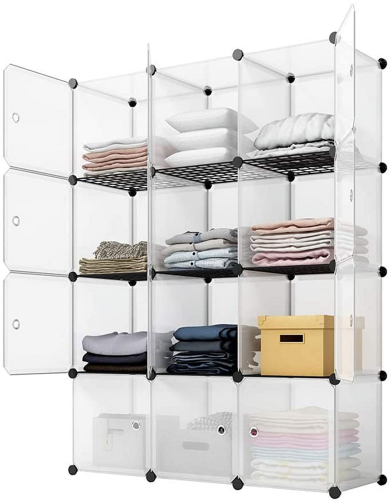 Portable Storage Cubes 14x14 (12 Cubes) - Stable Shelves with Metal ...