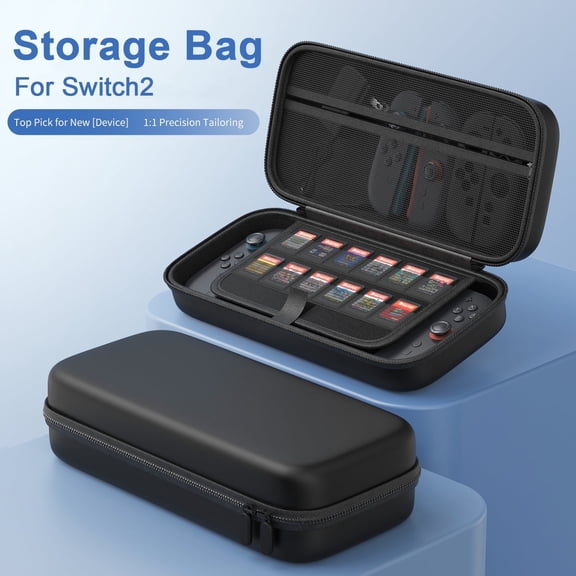 Portable Storage bag for Switch2, Game Accessories Pack is compatible for Nintendo Switch 2, NS2 Large capacity Portable Carry Case, durable for storing game consoles and accessories with Game card