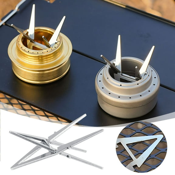 Portable Stove Stand Stainless Steel Pot Support Foldable Camping Stove Rack Outdoor Cooking Base For Backpacking Hiking Adventures