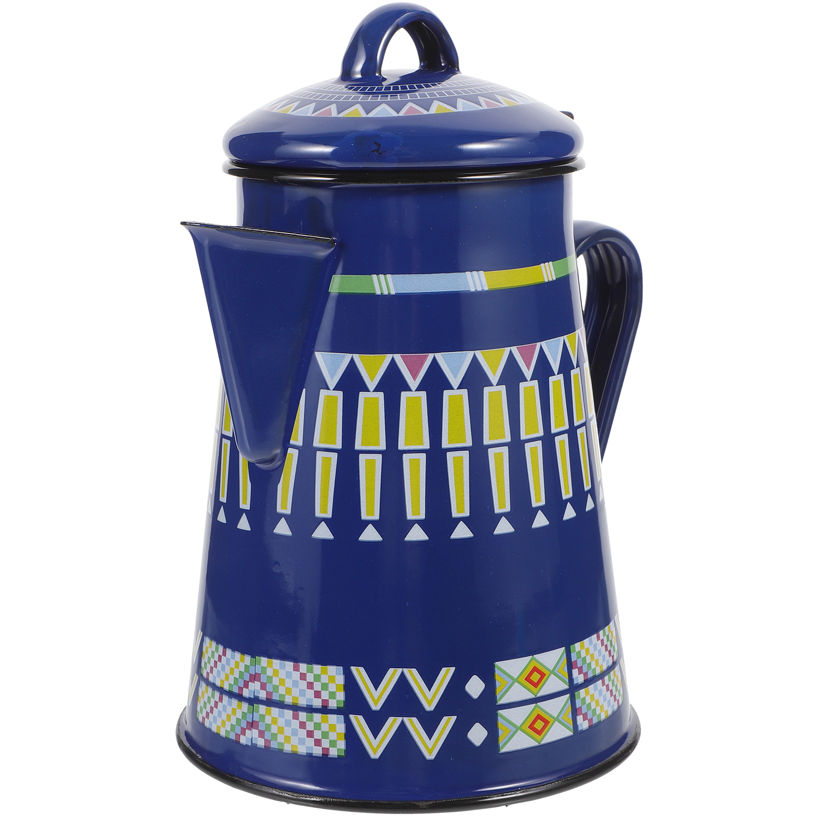 Portable Stove Water Boiling Kettle Enamel Coffee Pot Percolator for