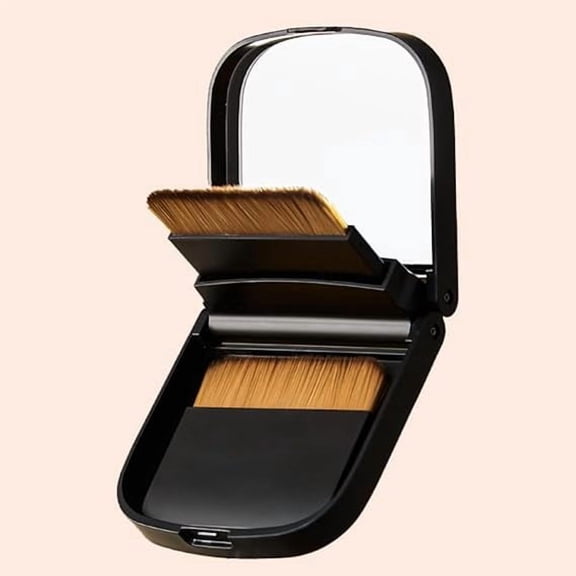 Portable Straight Foundation Brush Set - Flat-Head Professional Foundation Brush Kit