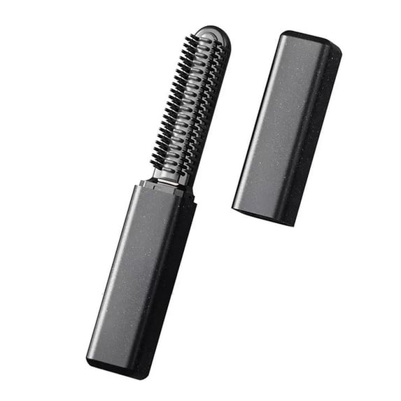 Portable Straight Hair Brush Mini 5.5 Inch Rechargeable Cordless Hot Comb, 15s Fast Heating Ceramic Straightening Comb for Travel, Salon, Wedding, Home, Daily Use