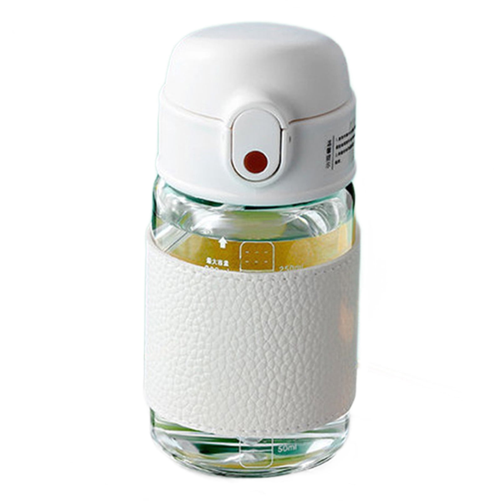 Portable Straw Glass Cup With Scale High Capacity Water Bottle For Boys Girls Leak-proof Wide Mouth For Outdoor Household