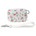 thumbnail image 1 of Portable Strawberry And Cherrys Pattern Wallet,Wristlet Handbags for Women, Waterproof Nylon Keychain Wallet, Zip Card Case with ID Window, 1 of 6