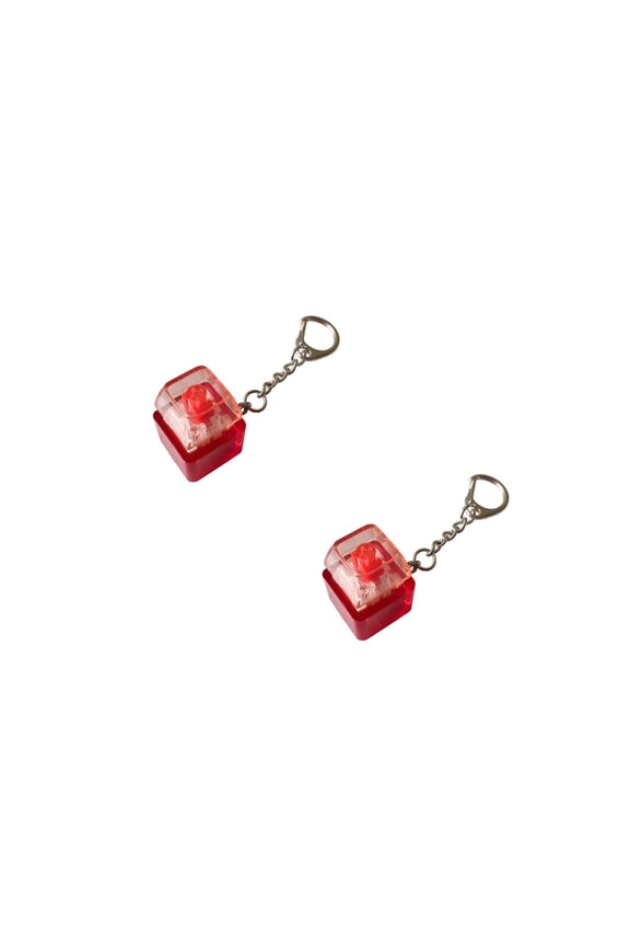 Portable Stress Reliever, Squeeze, Keychain Squeeze, Adhd Squeeze Toys, Clicky Squeeze Toys, 2-Pack 1X1.5 Inch Single Key Mechanical Squeeze Clicker Keychains, Tiny