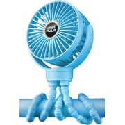 Portable Stroller Fan, Personal Baby Fan Battery Operated, LED Display, Small Clip on Fans USB Rechargeable, Mini Desk Fans for Outdoor Travel Car Seat
