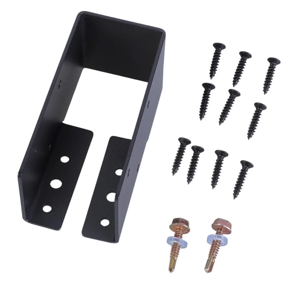 Portable Sturdy Adjustable Deck Post Base Brackets for Support in Garden Terraces and Balconies Deck Installations