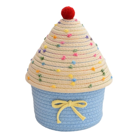 Portable Sturdy Cotton House Shape Storage Box Fashion Accessory for Home Use and Space Saving Designs Organization