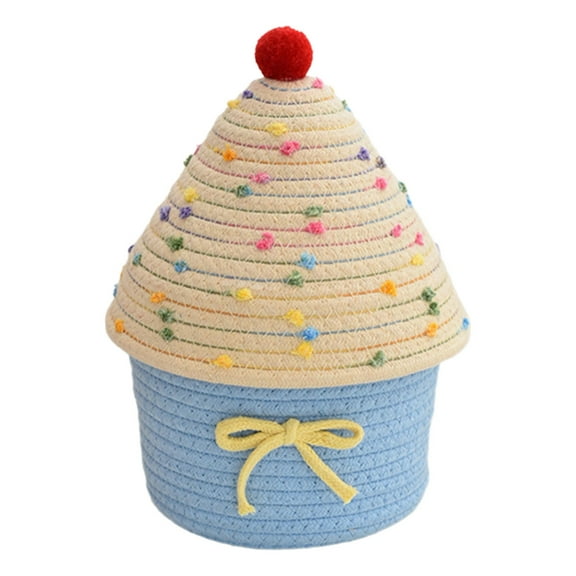 Portable Sturdy Cotton House Shape Storage Box Fashion Accessory for Home Use and Space Saving Designs Organization