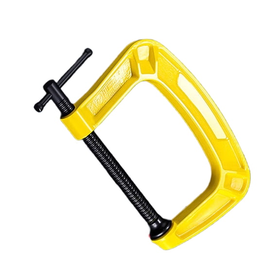 Portable Sturdy G Clamps for Woodworking Projects Crafted from Ductile Iron Ensuring Stability and High Performances