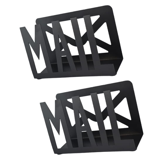 Portable Sturdy Iron Letter Holder for Home and with Slanted Back and Easy Organization Household Use