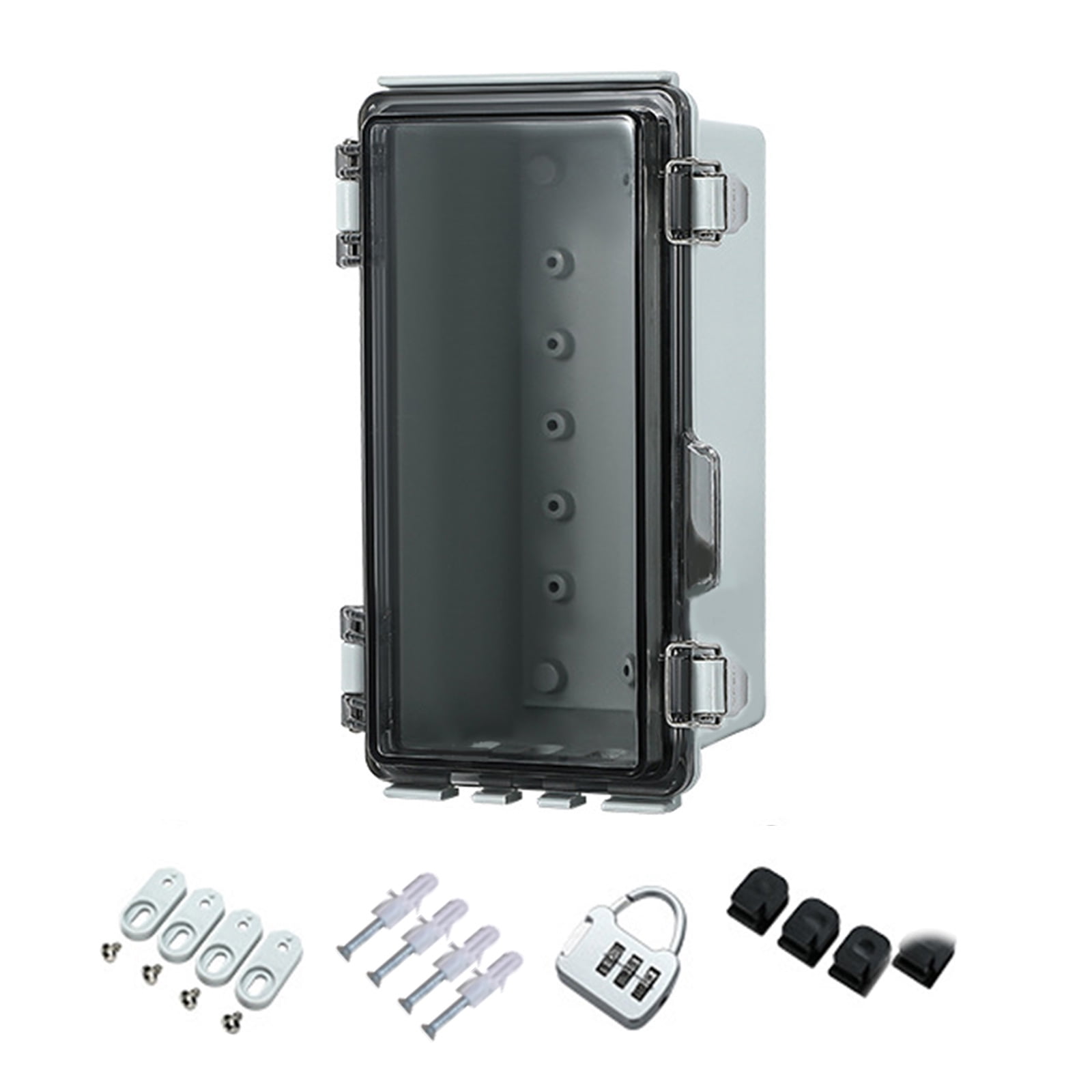 Portable Sturdy Outdoor Junctions Box Waterproof With Lockable Lid and Easy Installation Hardware Daily Casual Use